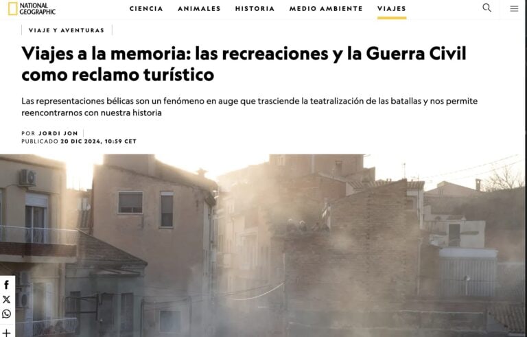 Published in National Geographic: Reenactments and the Spanish Civil War