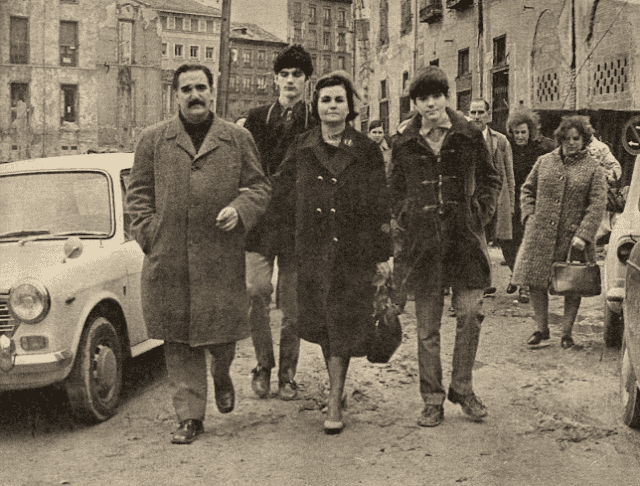 The eviction of the Olmo family from the last house in Pozas, 11 February 1972